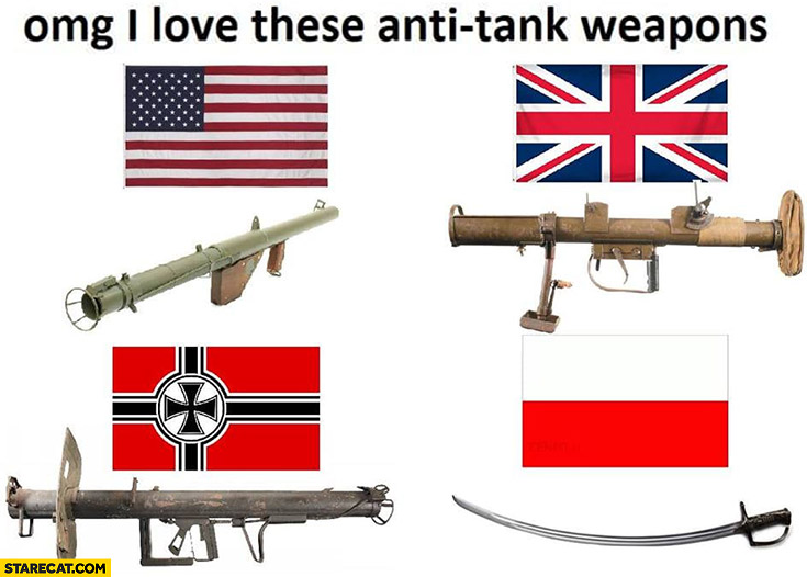 I love these anti-tank weapons in Poland saber