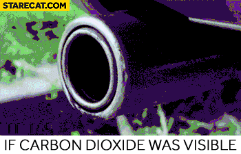 If CO2 was visible