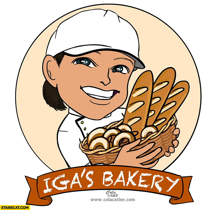 Iga’s Bakery Iga Swiatek tennis logo