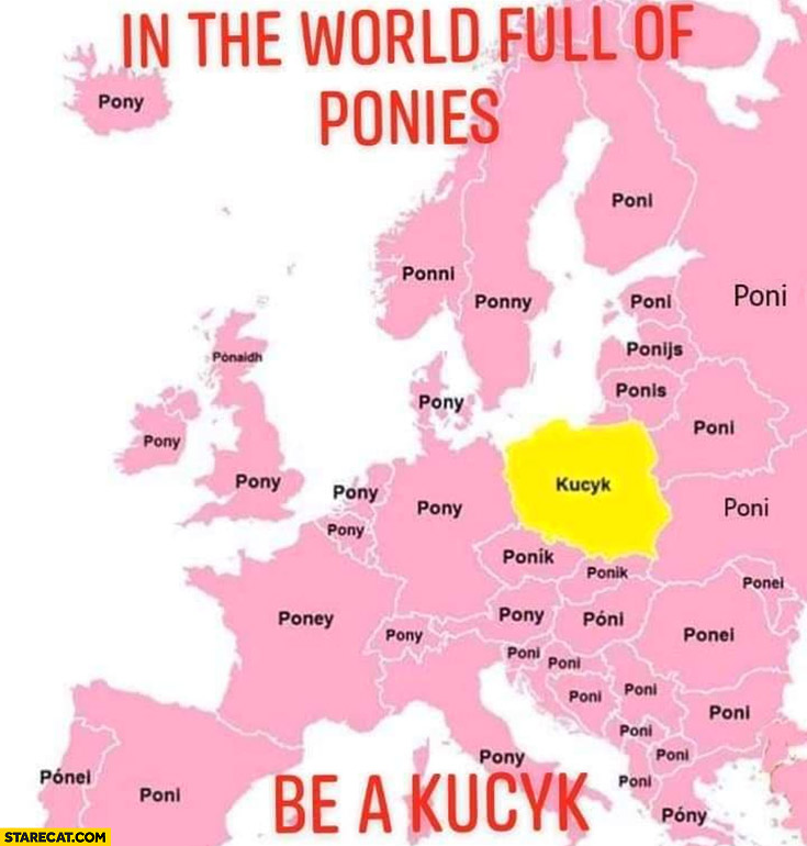 In the world full of ponies be a kucyk Poland