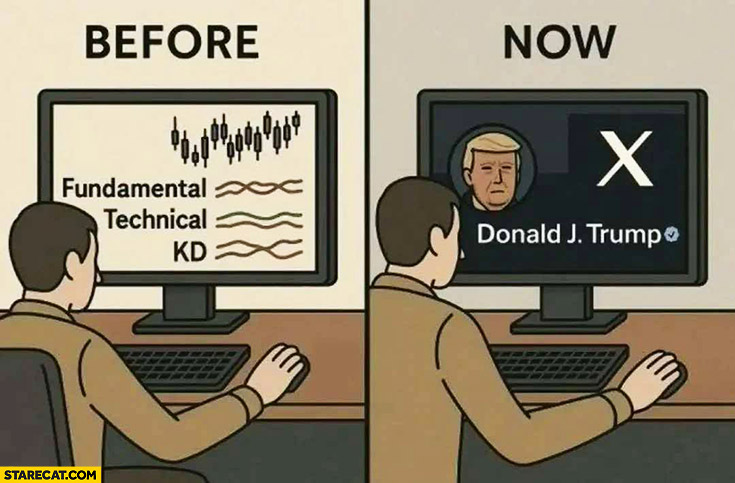 Investing before fundamental technical analysis vs now just reading Donald Trump tweets