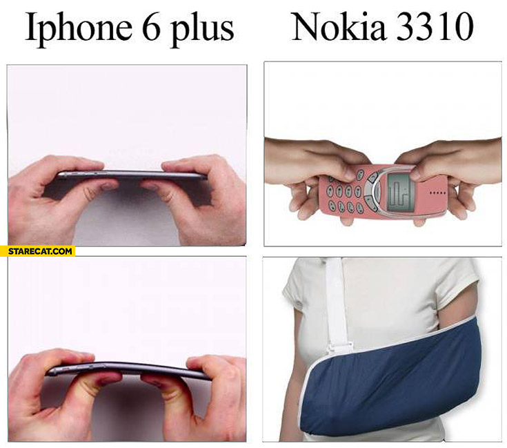 iPhone 6 plus vs Nokia 3310