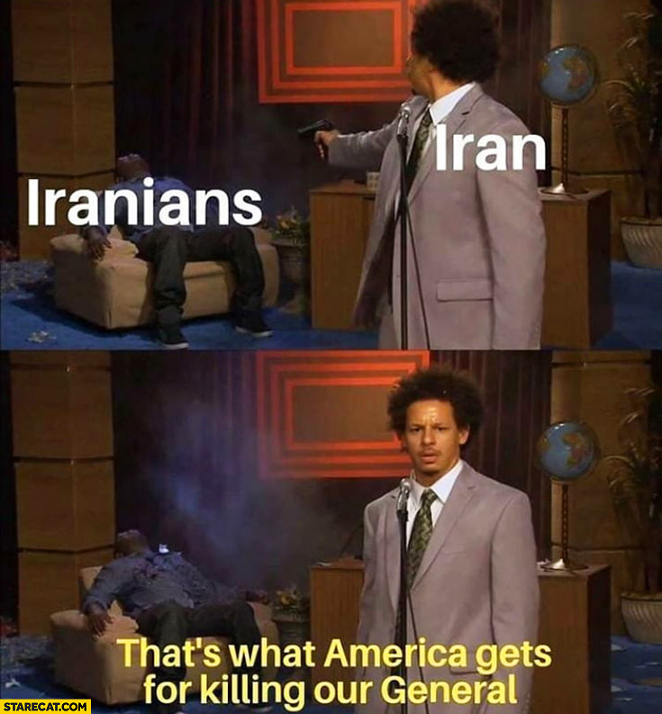 Iran shooting Iranians that’s what America gets for killing our general