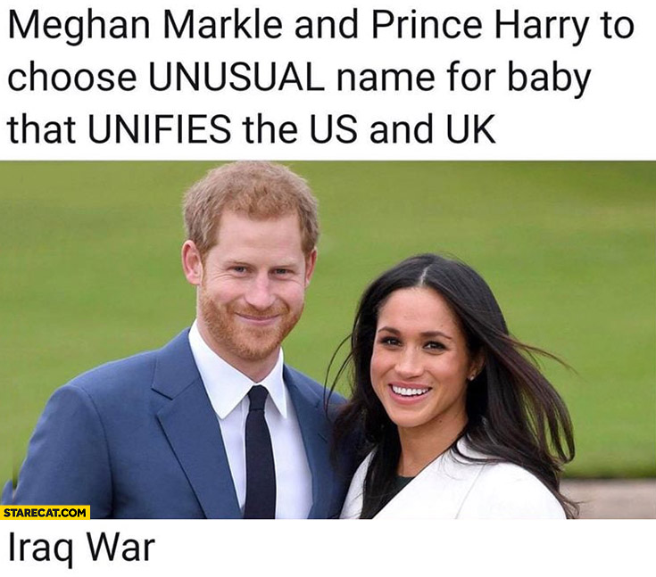 Iraq war Meghan Markle and Prince Harry to choose unusual name for baby that unifies the US and UK