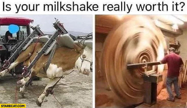 Is your milkshake really worth it? Shaking a cow