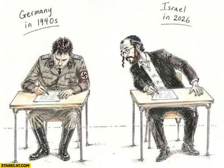 Israel in 2026 copying from Germany in 1940s jew