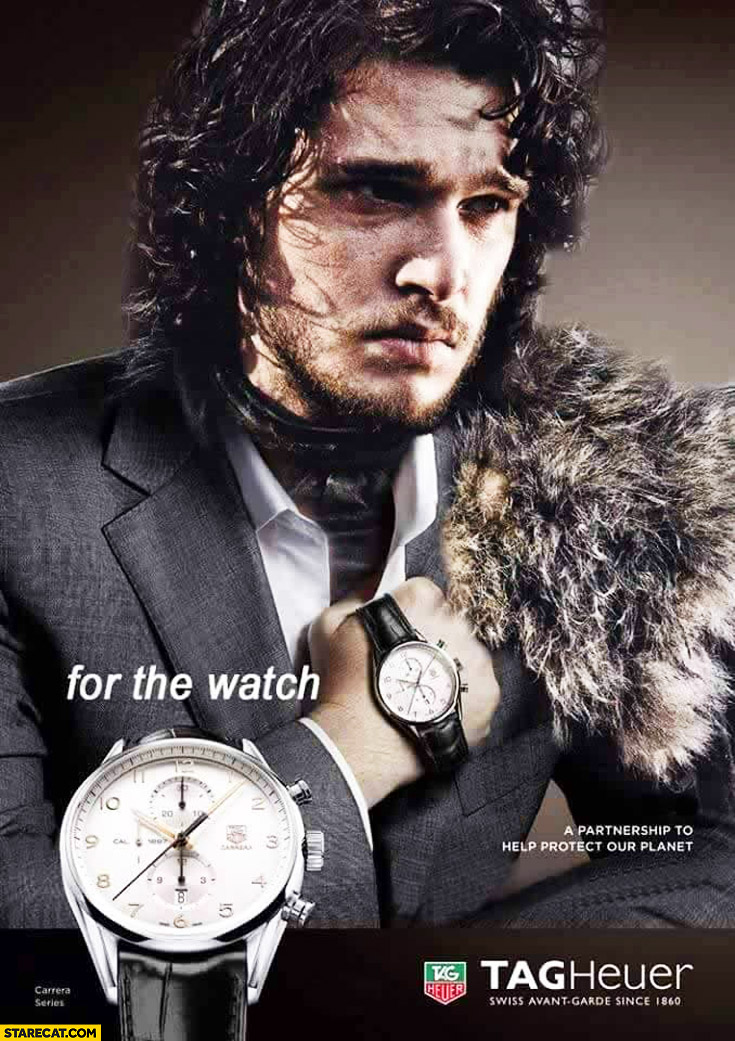 Jon Snow For the watch Tag Heuer AD