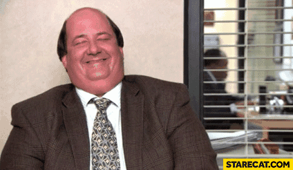 Kevin the office laughing gif