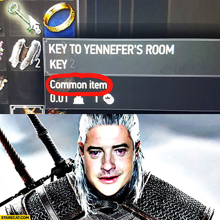 Key to Yennefer’s room common item sad Witcher