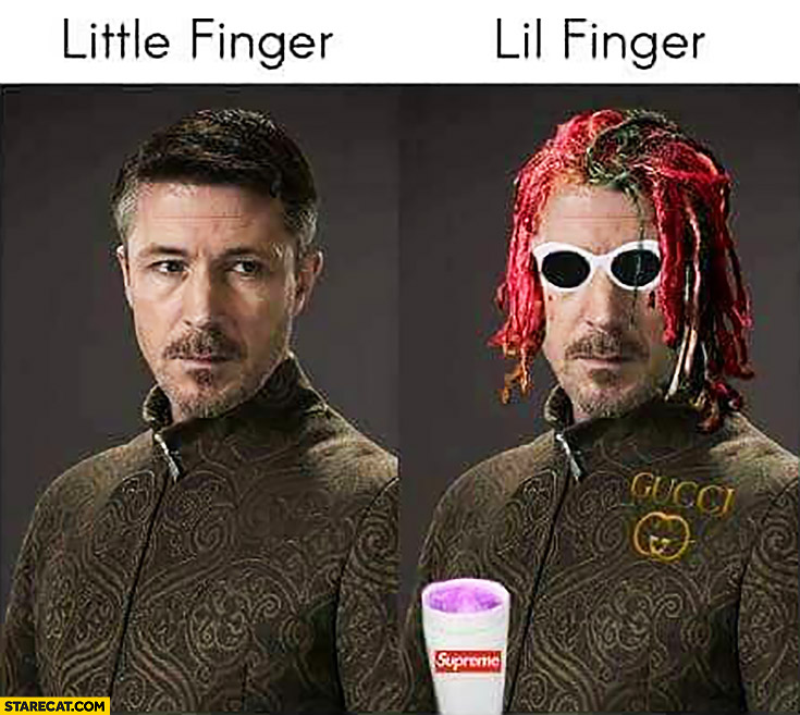 Little Finger, Lil Finger photoshopped Game of Thrones