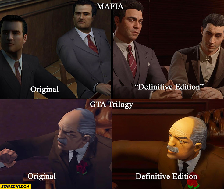 Mafia vs GTA trilogy original vs definitive edition