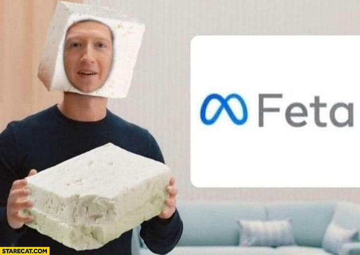 Mark Zuckerberg meta feta cheese