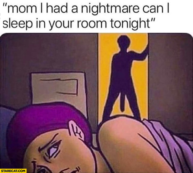 Mom I had a nightmare, can I sleep in your room tonight? Adult movie scene