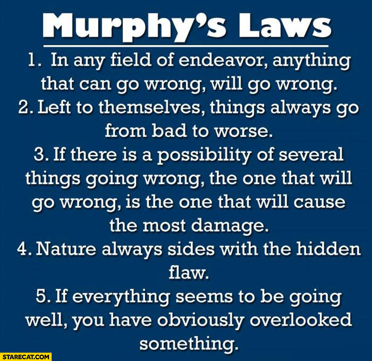 Murphy’s laws