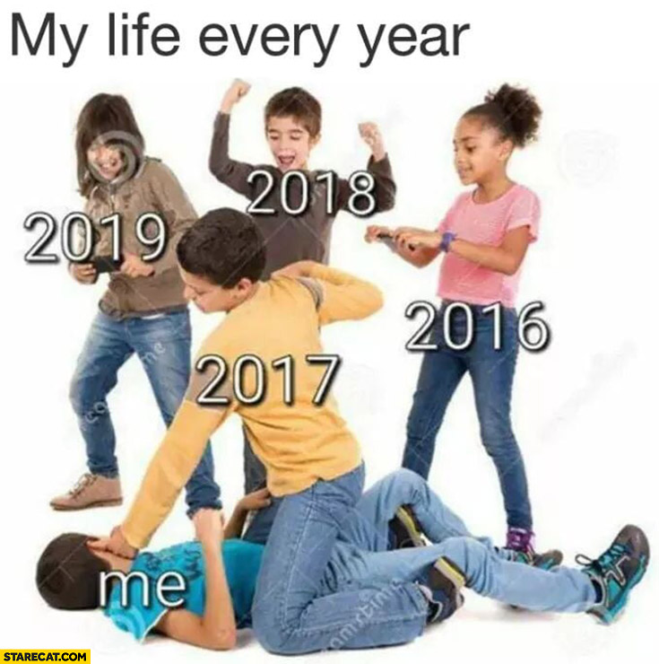 My life every year beating me up every year