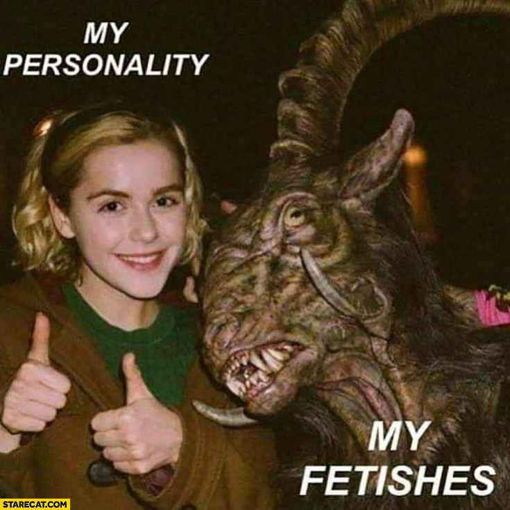 My personality vs my fetishes monster