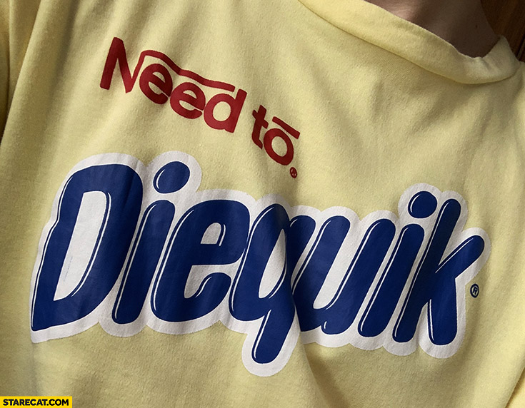Need to Diequik Nesquik logo photoshopped