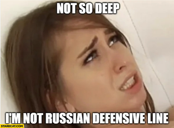 Not so deep I’m not Russian defensive line adult movie scene Riley Reid