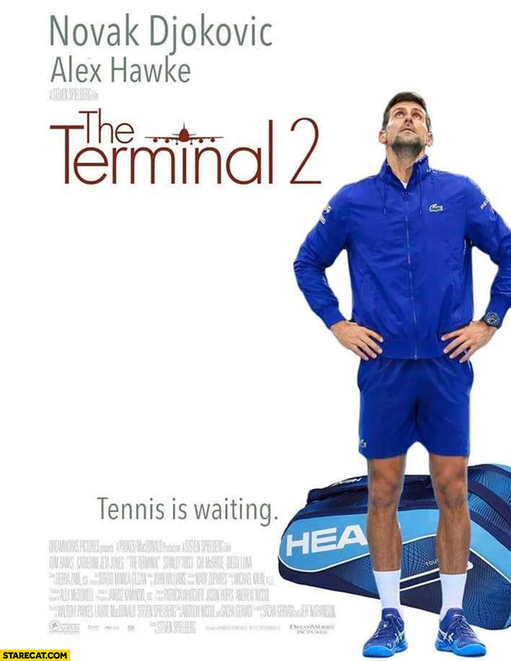 Novak Djokovic the terminal 2 movie poster