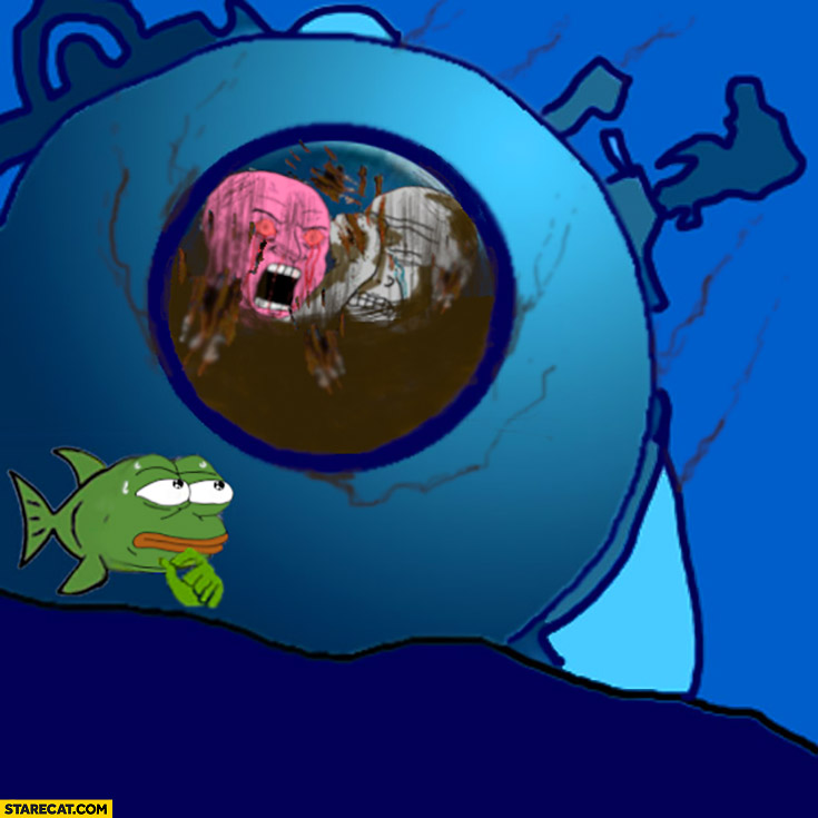 Oceangate titan pepe the frog meme