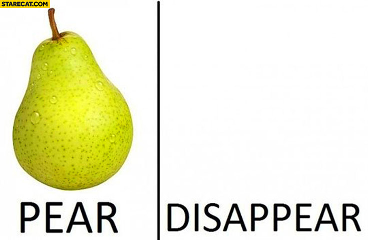 Pear disappear
