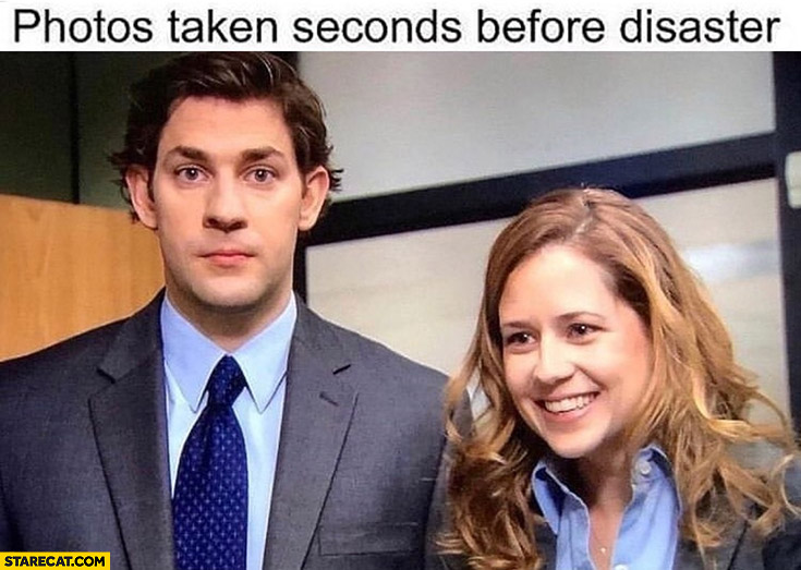 Photos taken seconds before disaster The Office: Michael who is it?