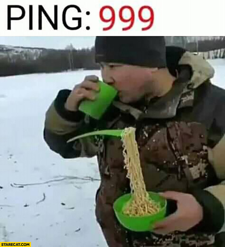 Ping 999 frozen pasta when it’s cold outside