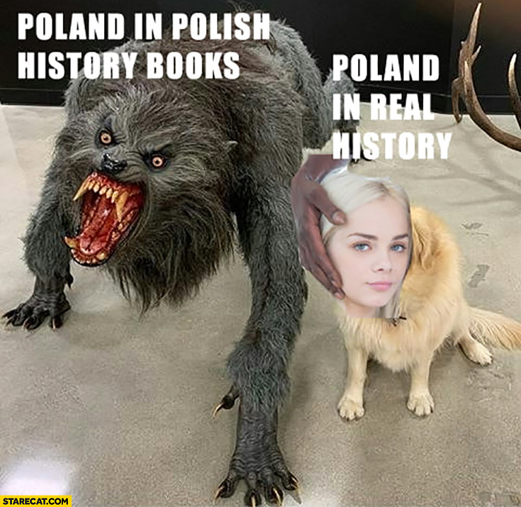 Poland in Polish history books angry beast vs Poland in real history Elsa Jean