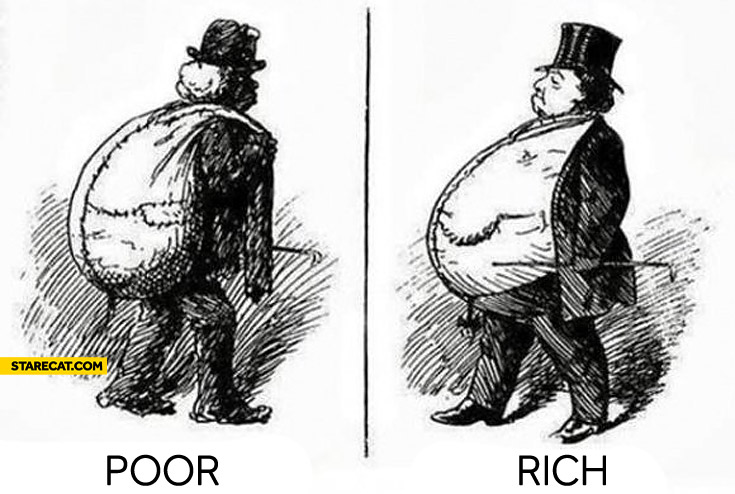 Poor rich
