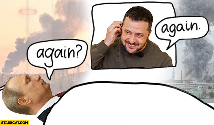 Putin: again? Zelensky: again ukrainian attacks