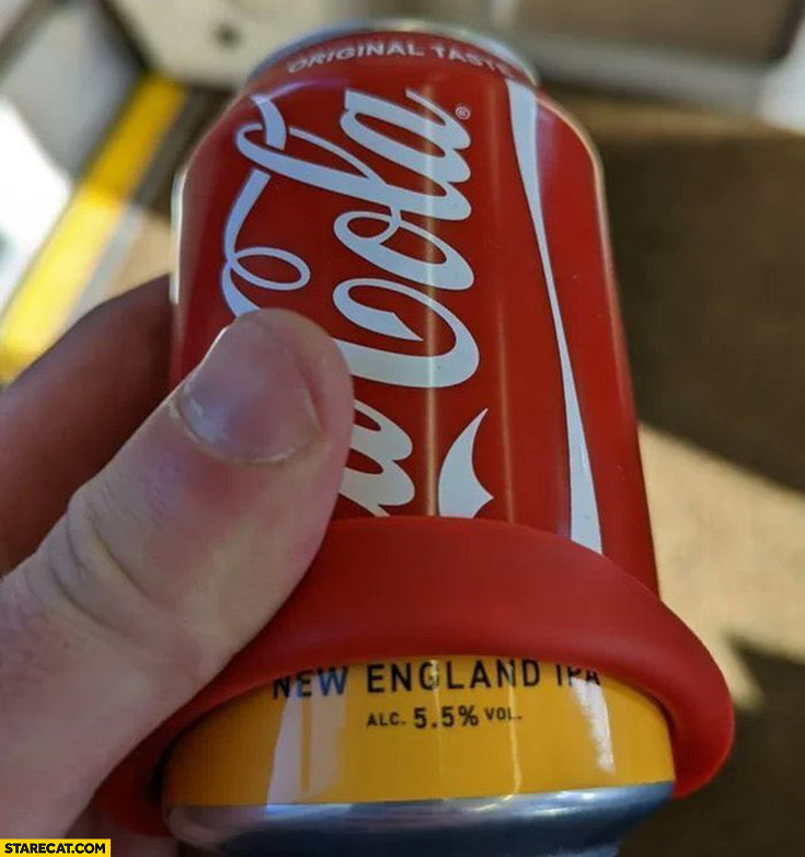 Qatar how to sneak beer to a stadium coca-cola sleeve can