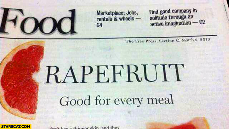 Rapefruit good for every meal