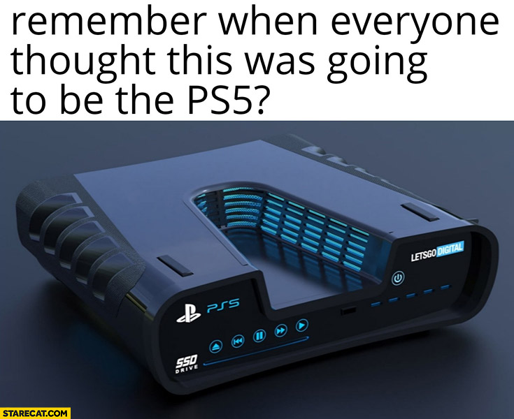 Remember when everyone thought this was going to be the PS5? Console render