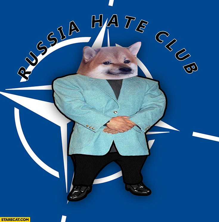 Russia hate club doge NATO meme