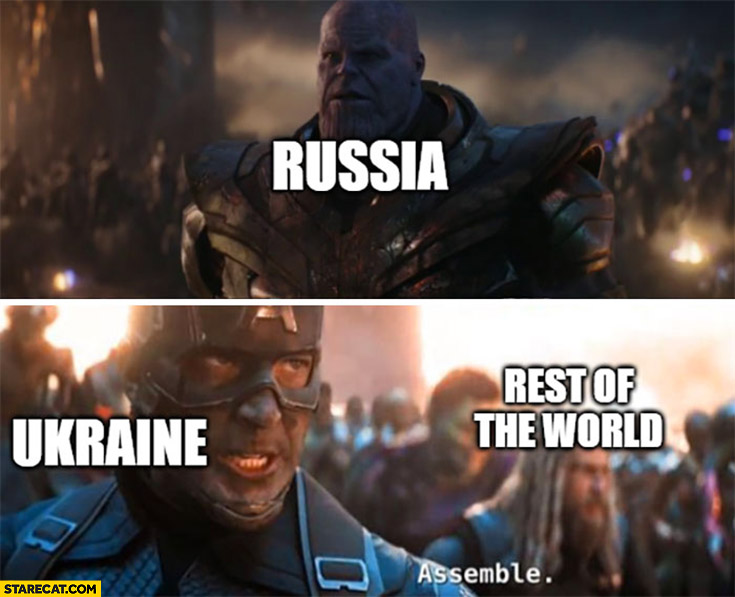Russia vs Ukraine rest of the world joins the Avengers scene