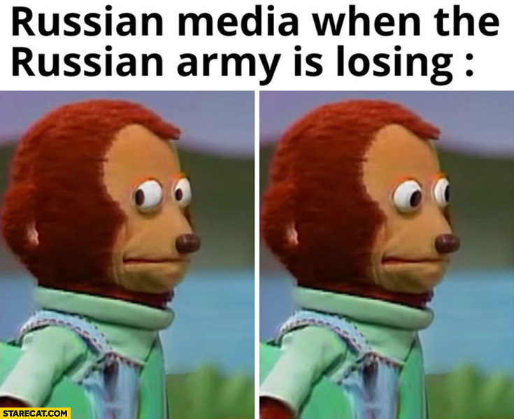 Russian media when the Russian army is losing confused