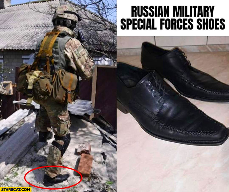 Russian military special forces gala elegant shoes