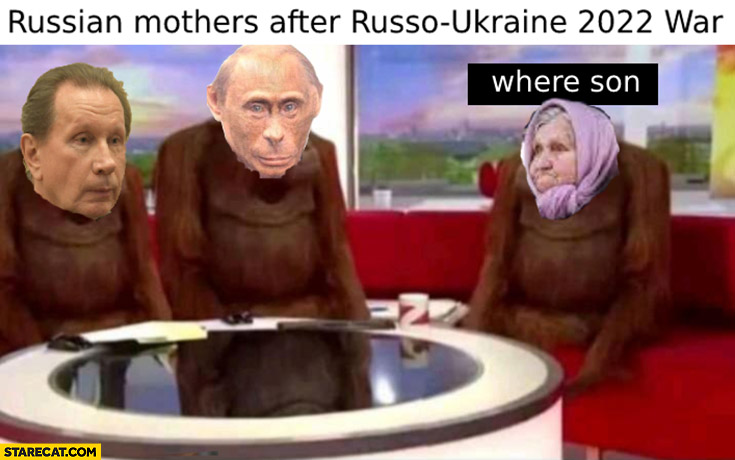 Russian mothers after russo-ukraine 2022 war where son Putin does not know