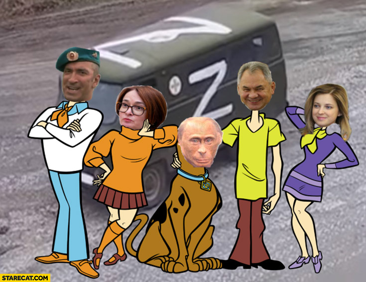 Russian special military operation scooby-doo characters photoshopped Ukraine war