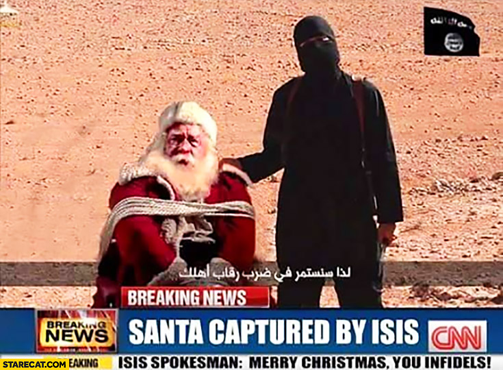 Santa captured by ISIS breaking news