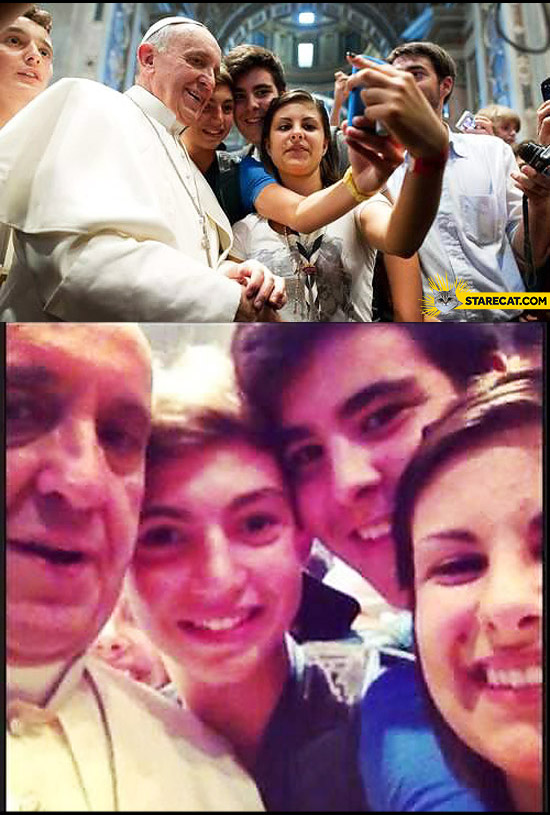 Selfie with Pope Francis