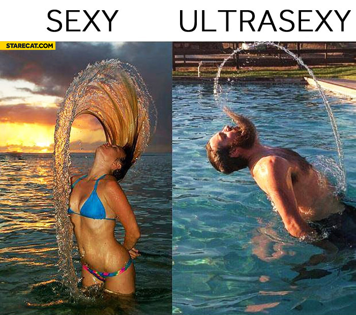 Sexy ultrasexy water beard hair