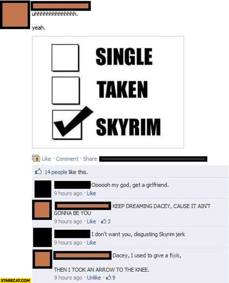 Single taken Skyrim