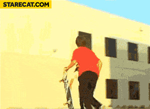 Skateboarding with special effects