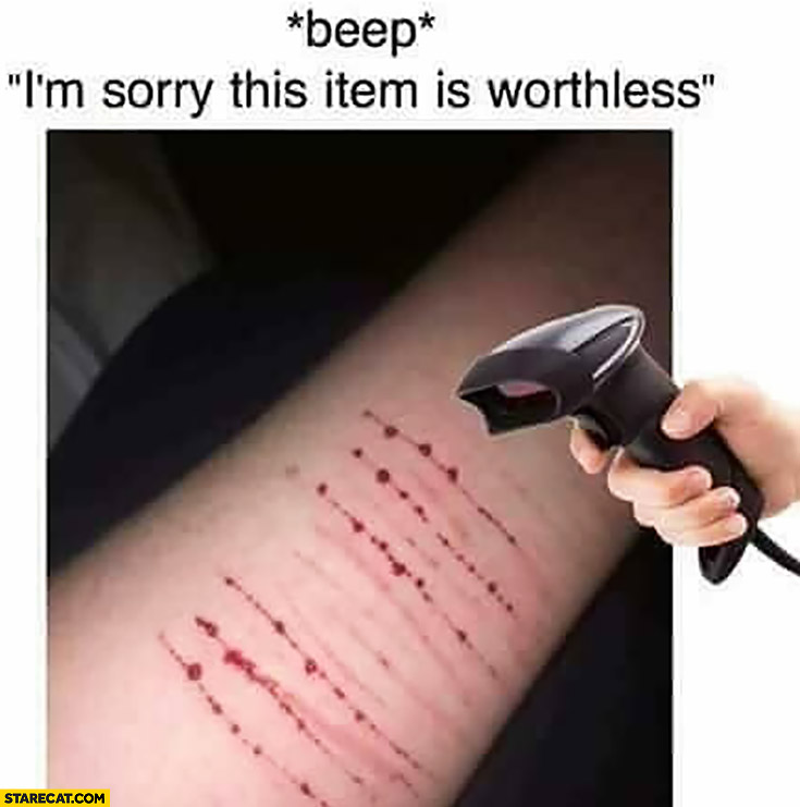 Skin cuts scars shop scanner beep sorry this item is worthless