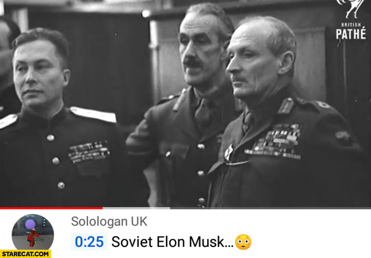 Soviet Elon Musk lookalike old russian video