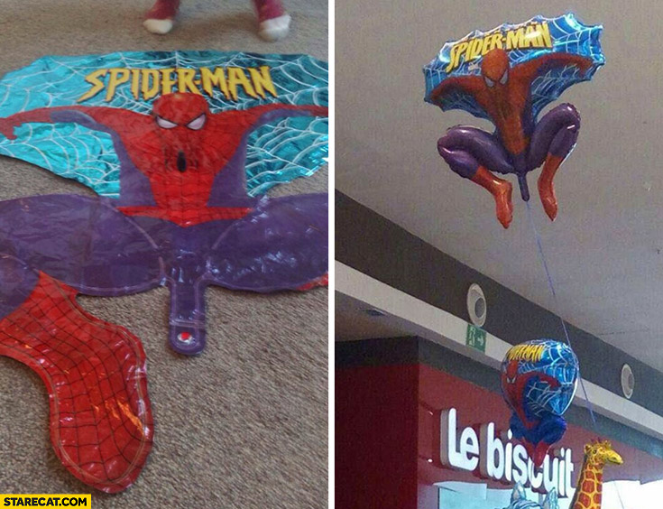 Spider-man weird balloon