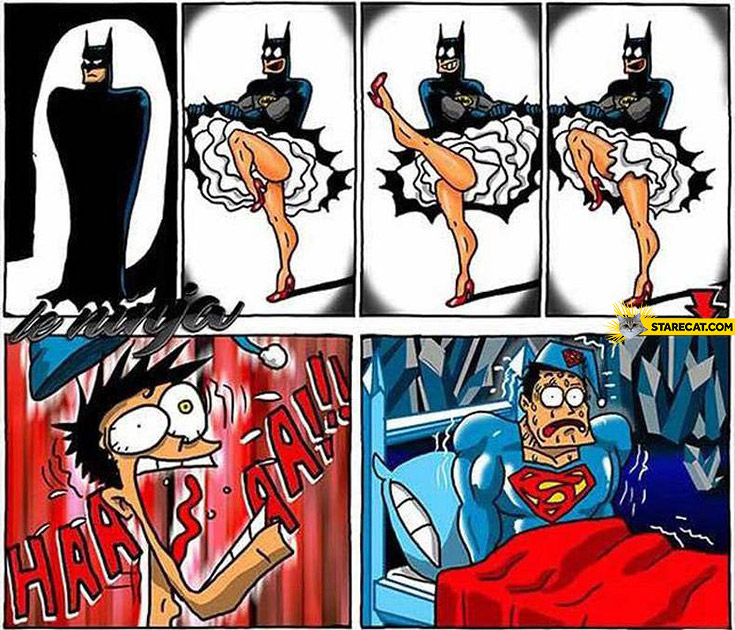 Superman’s nightmare dancing Batman