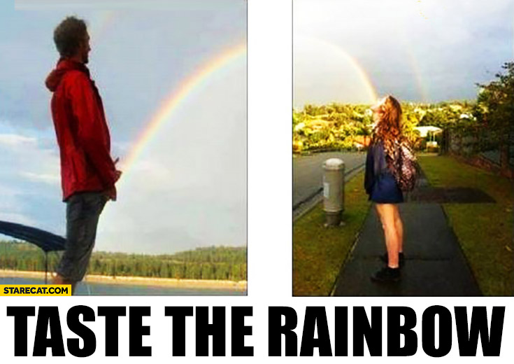 Taste the rainbow photos collage