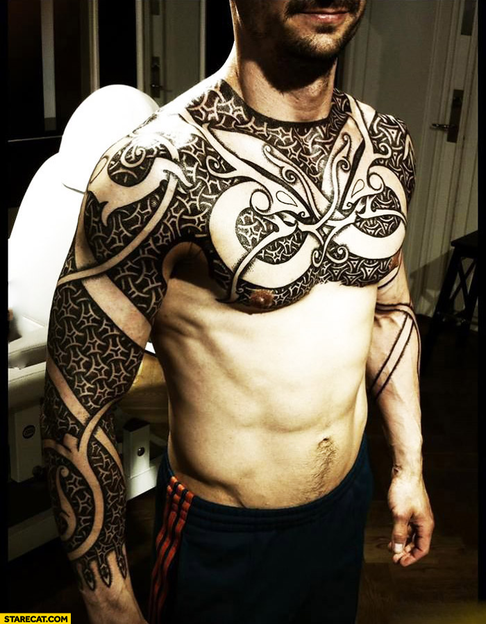 Tattoo viking armor